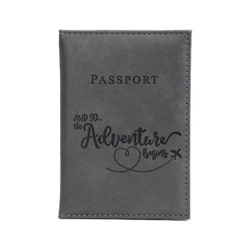 Grey Passport Cover