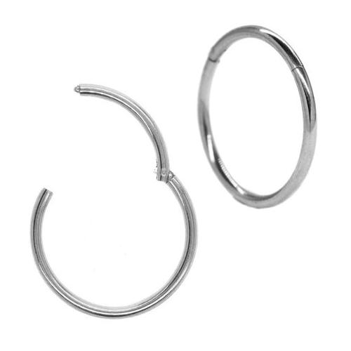 Androgyny 1mm Thick Pair Hinged Segment Ring Body Piercing Hoop 316L