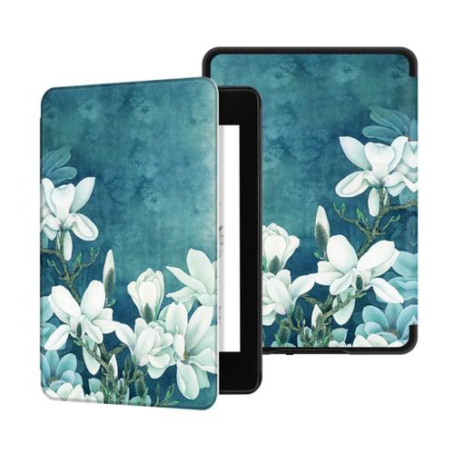 CAWA Smart Cover for Kindle Paperwhite 6" Gen 10 (2018) - Flower Patterns