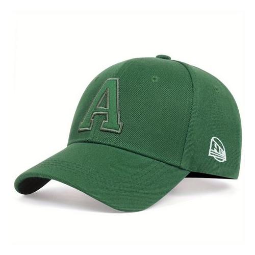 Men Baseball Cap - Letter Embroidery - Trucker Cap - Lush Green