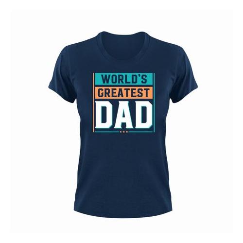 World_s Greatest Dad Unisex Navy T-Shirt Gift Fathers Day