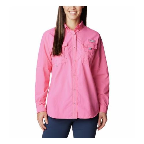 Columbia Women's Bahama Long Sleeve Shirt Tropic Pink