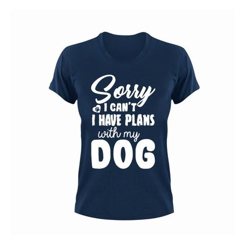 I Have Plans Unisex Navy T-Shirt Gift Dogs