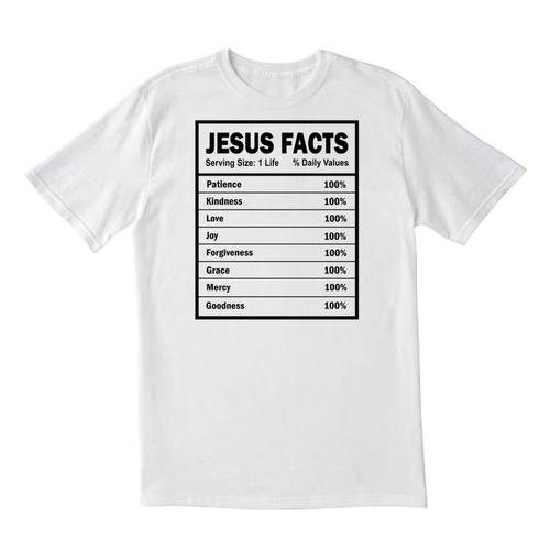 Jesus Facts n1 White T-shirt