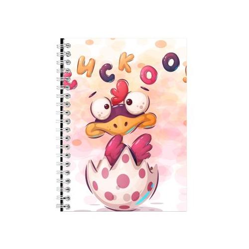Cuckoo A5 Notebook Spiral and Lined Trendy Kids Graphic Notepad Present 107