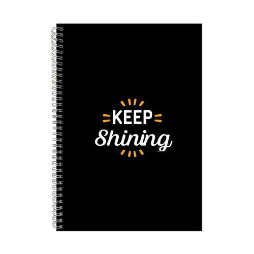 Shinning A4 Notebook Spiral Lined Motivational Graphic Notepad Present 115
