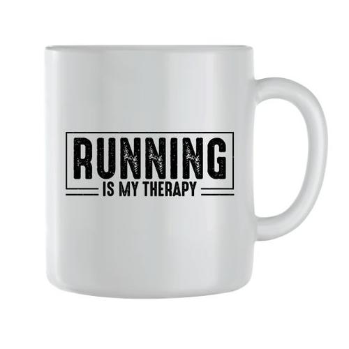Run Therapy Coffee Mugs for Men Women Running Graphic Saying Cup Present178