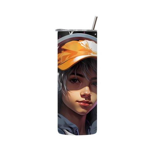 Cap 20 Oz Tumbler with Lid and Straw Trendy Gaming Graphic Gamers Gift 168