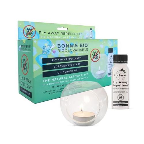 Bonnie Bio Fly Away Repellent Glass Oil Burner Kit