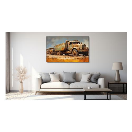 Canvas Wall Art - Rustic Relics Abstract - HD0526