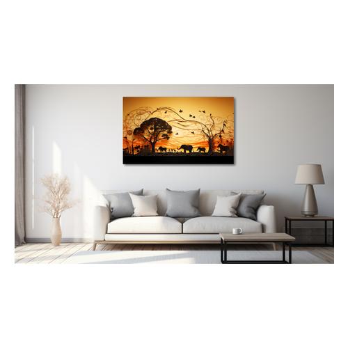 Canvas Wall Art - Safari Symphony Abstract - HD0460