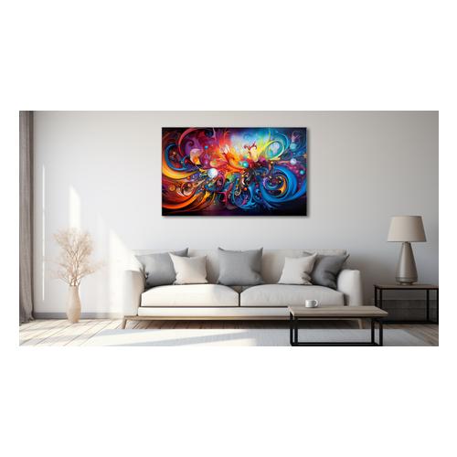 Canvas Wall Art - Technicolor Dream Abstract - HD0435