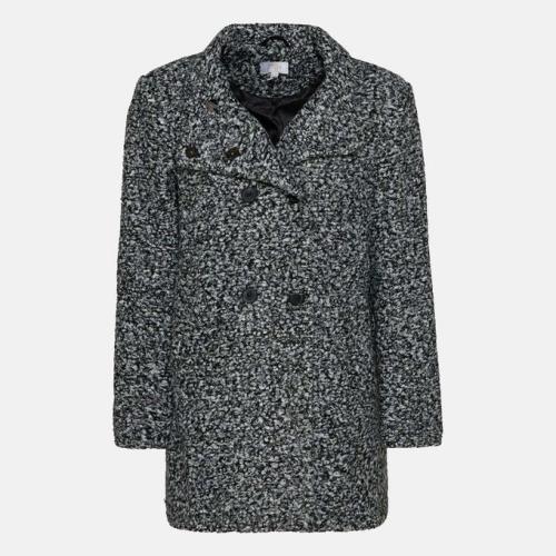 Wool Speckled Coat Black
