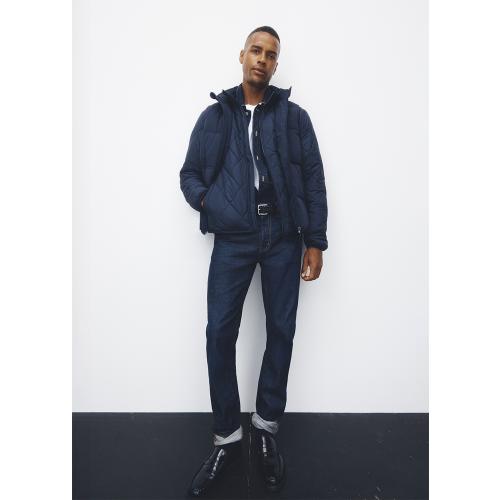 Funnel Neck Quilted Jacket