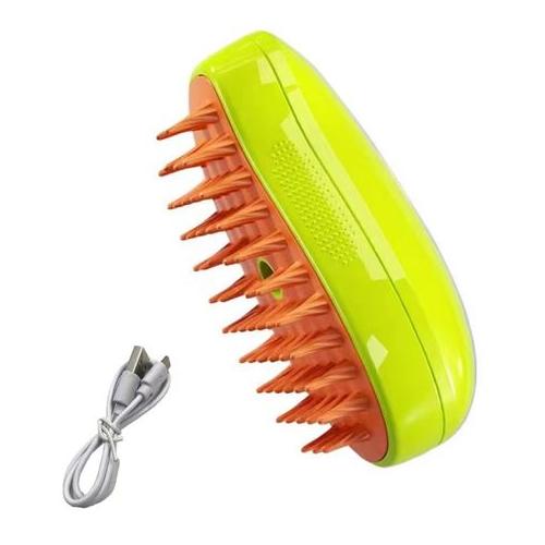 Pet Steaming Grooming Brush 3 In 1 Electric USB Rechargeable