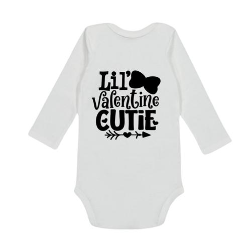 Katz Designs - Baby Long Sleeve Vest - Lil Valentine Cutie