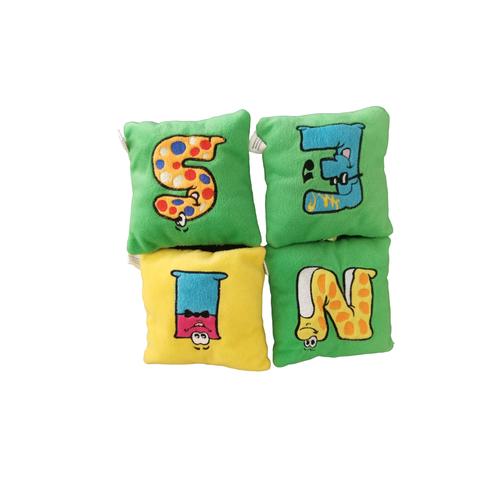 Alphabet Plush Pillow Toys x 4