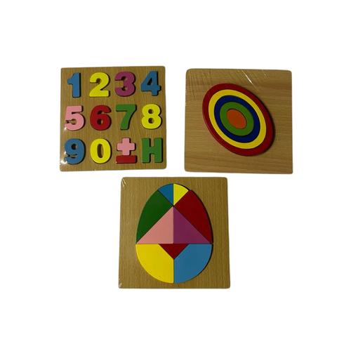 Pack of 3 Educational Puzzles