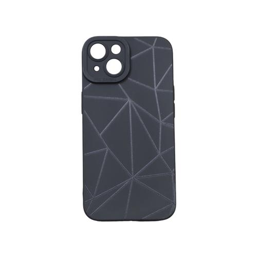 Abstract Shapes Design Phone Case For iPhone 14 - Black