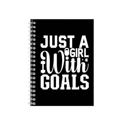 Goals A5 Notebook Spiral and Lined Workout Quotes Graphic Notepad Gift 207
