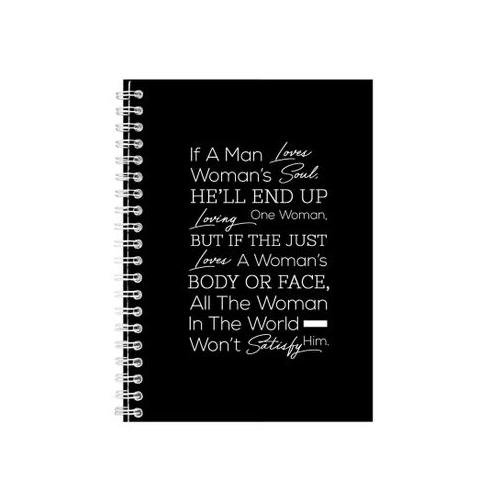 Woman A5 Notebook Spiral Lined Motivational Saying Graphic Notepad Gift 206