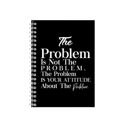 Problem A5 Notebook Spiral Lined Motivational Sayings Graphic Notepad 206