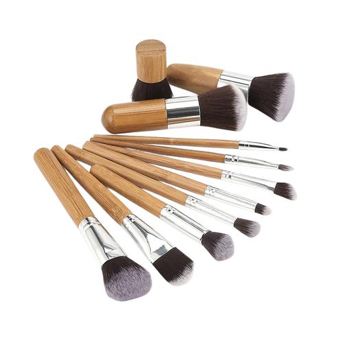 Glam Beauty - Bamboo Make-up Brush Set Of 11 - Cotton Bag