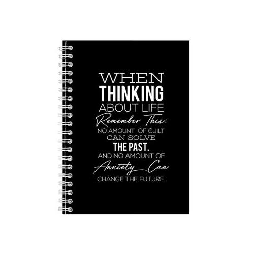 Past A5 Notebook Spiral Lined Motivational Sayings Graphic Notepad Gift 206