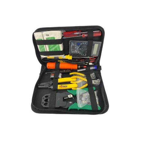 ZATECH Complete Network Tool Kit: 17-Piece Set for Computer Networking