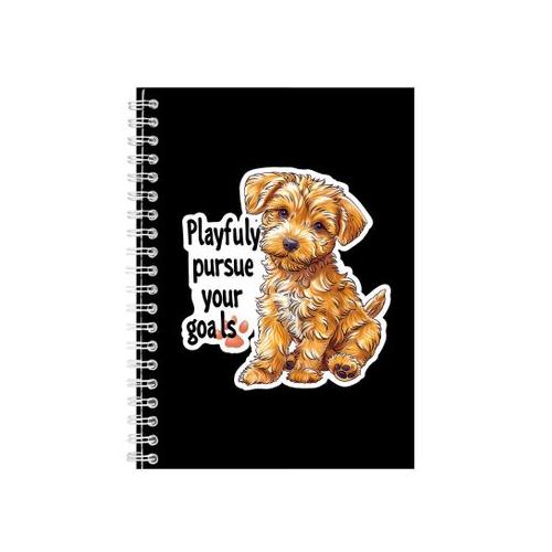 Goals A5 Notebook Spiral and Lined Trendy Animal Lovers Graphic Notepad 197