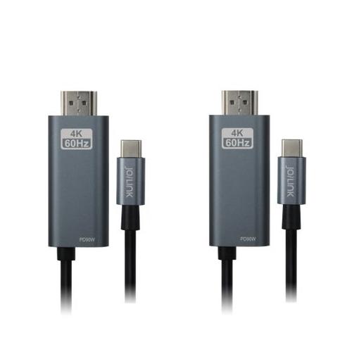 JoiLink CTH-P05 Type-C To HDMI And PD Cable (Dual Pack)