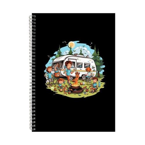 Camp Fun A4 Notebook Spiral and Lined Outdoor Camping Graphic Notepad 163
