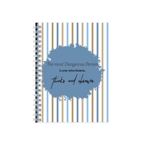 Dangerous A5 Notebook Spiral Lined Motivational Sayings Graphic Notepad 155
