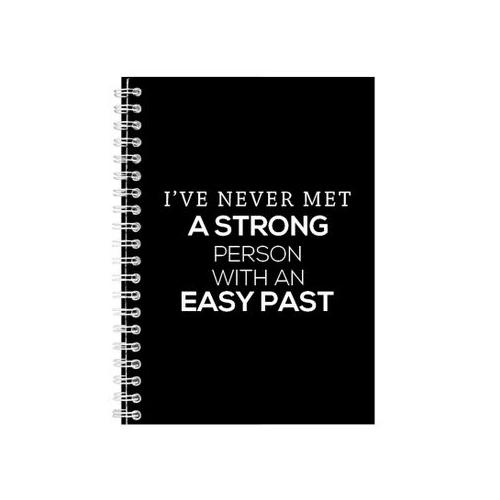 Easy Past A5 Notebook Spiral Lined Motivational Sayings Graphic Notepad 154