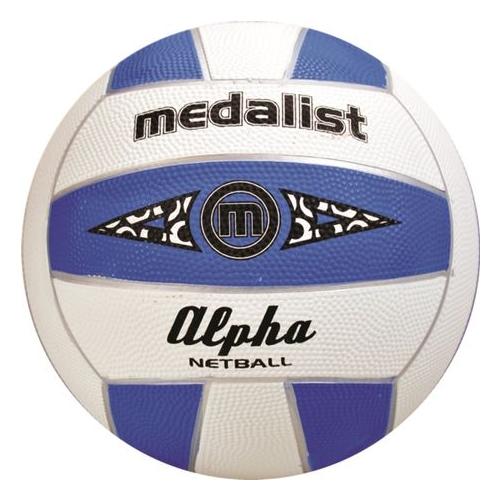 Medalist Alpha Netball Size 5 - White/Blue