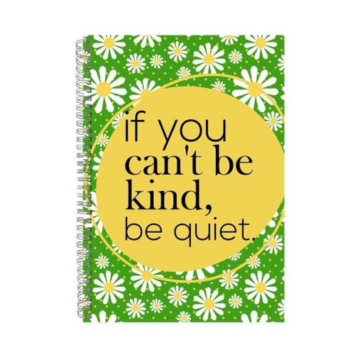 Kind A4 Notebook Spiral Lined Motivational Words Graphic Notepad Gift 144