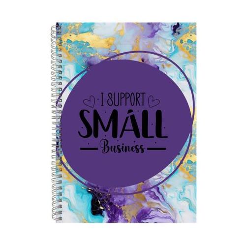 Support A4 Notebook Spiral and Lined Small Biz Graphic Notepad Present 131