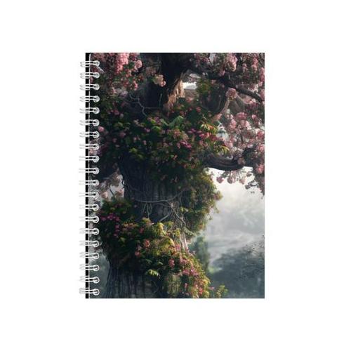 Tree A5 Notebook Spiral Lined Enchanted Spring Graphic Notepad Present 122