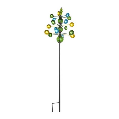 Garden Colourful Kinetic Helix Windmill Lawn Ornament (35cm)