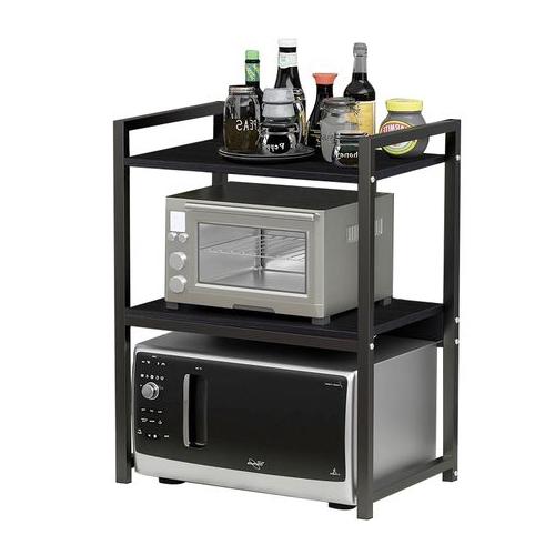 2 Tier Kitchen Storage Rack Countertop Spice Organizer Microwave Stand