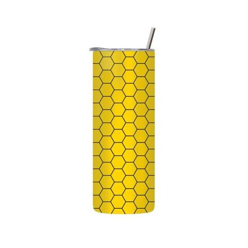 Bee-13 20 Oz Tumbler with Lid Straw Trendy Bees Pattern Graphic Present 209