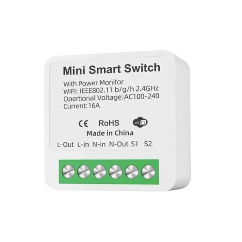 16A SMART HOME-smart life/Tuya mini wifi switch with energy monitoring
