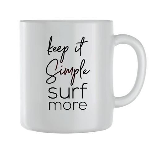 Surf More Coffee Mugs with Trendy Motivational Sayings Graphic Cups Gift147