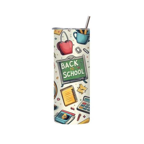 Pencils 20 Oz Tumbler with Lid and Straw Trendy Back to School Graphic 132