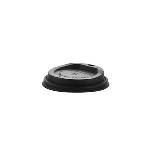 Compostable Black Hot Cup Lid - 250ml (6-pack)