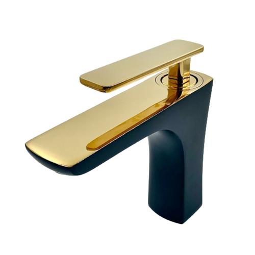 Black Gold Single Hole Bathroom Faucet