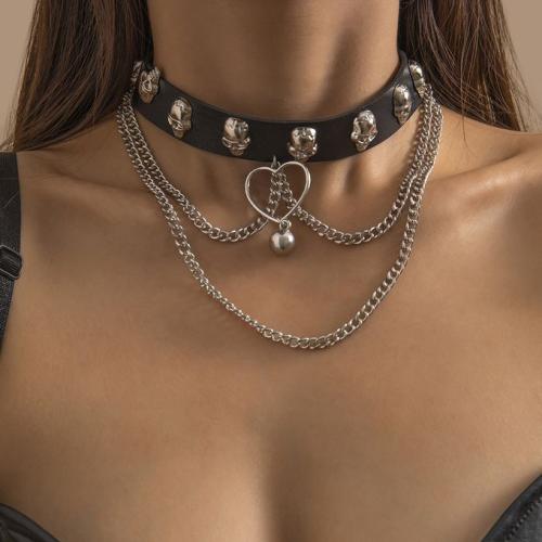 WoMen's Necklace Metal Rivet Necklace 4335