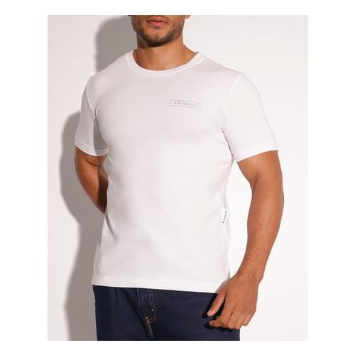 Just Breethe Men's White Comfortable Cotton Short Sleeve T-Shirt