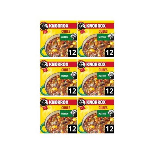 Knorrox Mutton Stock Cubes 120g - 6 Pack (6 Individual Boxes)