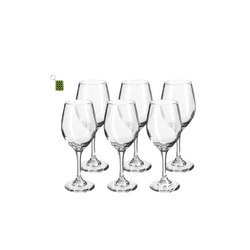 Set of 6 Champagne Glasses - Elegant Flutes for Celebrations & Keyholder